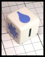 Dice : Dice - Game Dice - Unknown White with Symbols - JA Collection Apr 2024